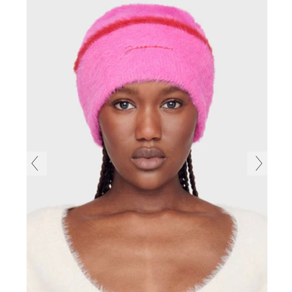 JACQUEMUS NWT Pink 'Le Bonnet Neve' Beanie